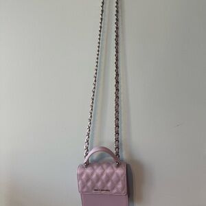 Quilted Lavender Crossbody Bag